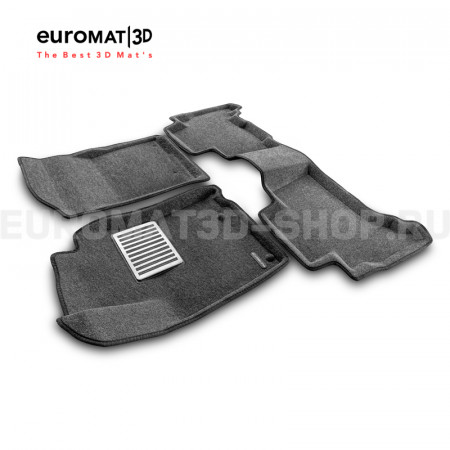 Текстильные 3D коврики Euromat3D Lux в салон для Toyota 4Runner (2002-2009) № EM3D-005141G Серые