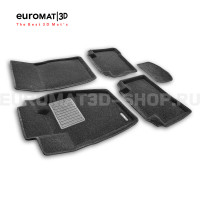 Текстильные 3D коврики Euromat3D Business в салон для Mitsubishi Montero Sport (2019-) № EMC3D-003603