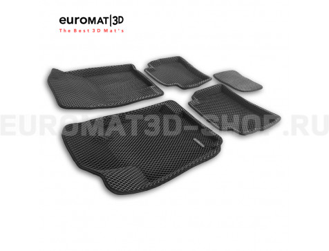 3D коврики Euromat3D EVA в салон для Москвич 3 (2022-) № EM3DEVA-000010