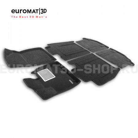 Текстильные 3D коврики Euromat3D Lux в салон для ZEEKR 009 (2022-) (закрыты рельсы) № EM3D-005723 Текстильные 3D коврики Euromat3D Lux в салон для ZEEKR 009 (2022-) (закрыты рельсы) № EM3D-005723